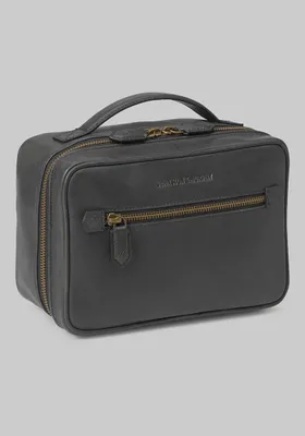 JoS. A. Bank Men's Johnston & Murphy Rhodes Leather Travel Kit, Black, One Size