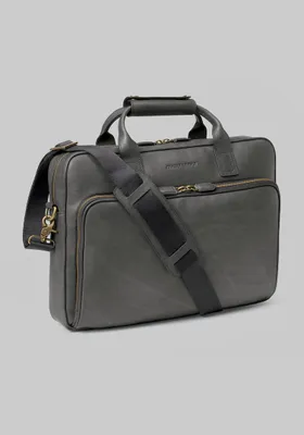 JoS. A. Bank Men's Johnston & Murphy Rhodes Leather Briefcase, Black, One Size