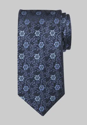 JoS. A. Bank Men's Reserve Collection Floral and Vine Tie, Navy, One Size