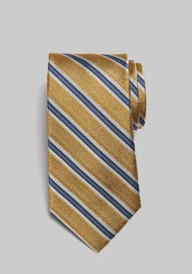 JoS. A. Bank Men's Reserve Collection Cable Stripe Tie, Yellow, One Size