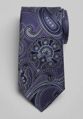 JoS. A. Bank Men's Reserve Collection Paisley Tie, Purple, One Size