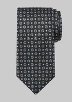 Men's Reserve Collection Mini Medallion Tie, Black, One Size