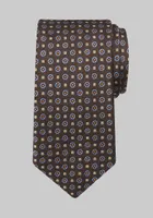 JoS. A. Bank Men's Reserve Collection Mini Medallion Tie, Brown, One Size