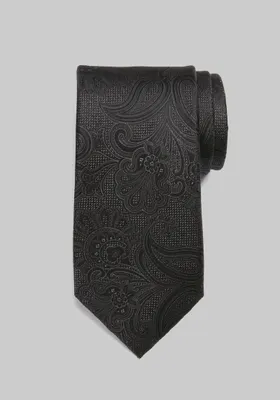 JoS. A. Bank Men's Reserve Collection Fancy Tonal Paisley Tie, Black, One Size