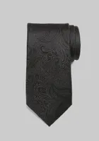 Men's Reserve Collection Fancy Tonal Paisley Tie, Black, One Size