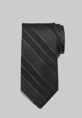 JoS. A. Bank Men's Reserve Collection Fancy Tonal Stripe Tie, Black, One Size
