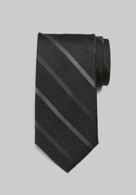 Men's Reserve Collection Satin Stripe & Dot Tie, Black, One Size