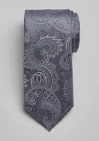 JoS. A. Bank Men's Fancy Tonal Paisley Tie, Cambridge Grey, One Size