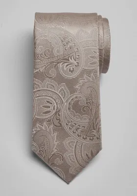JoS. A. Bank Men's Fancy Tonal Paisley Tie, Champagne, One Size
