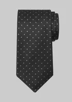 Men's Traveler Collection Textured Dot Tie, Black, One Size