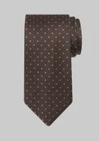 JoS. A. Bank Men's Traveler Collection Textured Dot Tie, Brown, One Size