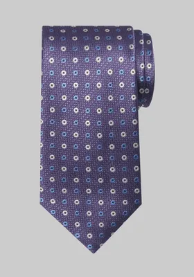 JoS. A. Bank Men's Traveler Collection Double Dot Tie, Purple, One Size