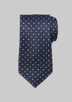 JoS. A. Bank Men's Traveler Collection Dots and Squares Tie, Navy, One Size