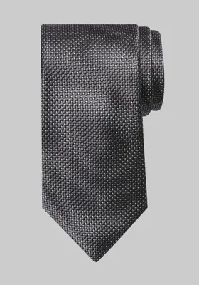 JoS. A. Bank Men's Traveler Collection Mini Dot Grid Tie, Black, One Size