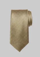 Men's Traveler Collection Mini Dot Grid Tie, Yellow, One Size