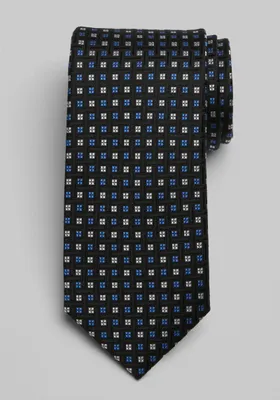 JoS. A. Bank Men's Mini Dotted Square Tie, Black, One Size