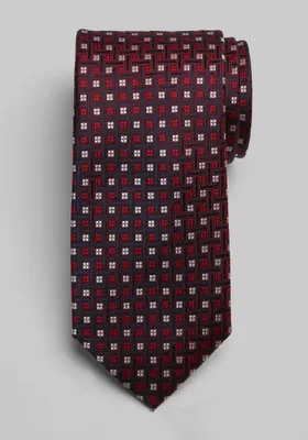 JoS. A. Bank Men's Mini Dotted Square Tie, Red, One Size