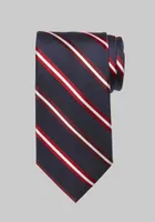 Men's Traveler Collection Satin Stripe Oxford Tie, Navy, One Size