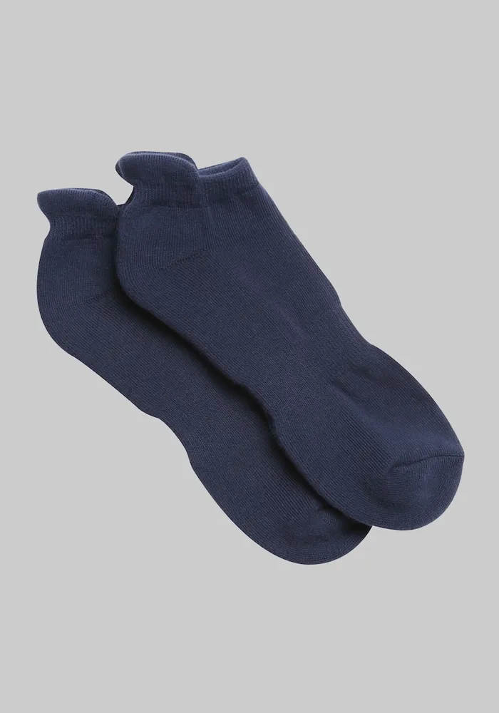 JoS. A. Bank Men's Cushioned Low-Cut Socks, 2-Pack, Navy, Ankle