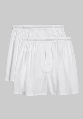 Men's Jos. A. Bank Woven Boxers, 2-Pack at Bank, Cream/White,