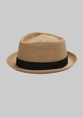 JoS. A. Bank Men's Pork Pie Hat, Light Tan, Large/X Large