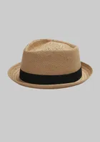JoS. A. Bank Men's Pork Pie Hat, Light Tan, Large/X Large