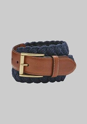 JoS. A. Bank Men's Braided Belt, Navy, SIZE 42