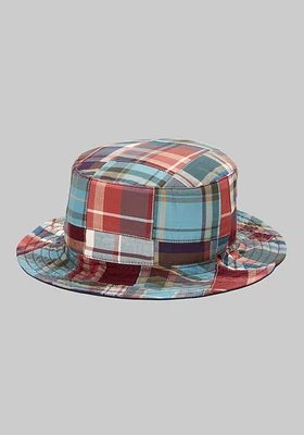 Men's Reversible Madras Bucket Hat, Multi, Large