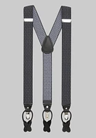 JoS. A. Bank Men's Geometric Convertible Suspenders, Charcoal, One Size