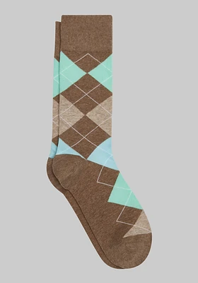 JoS. A. Bank Men's Argyle Socks, Tan, Mid Calf