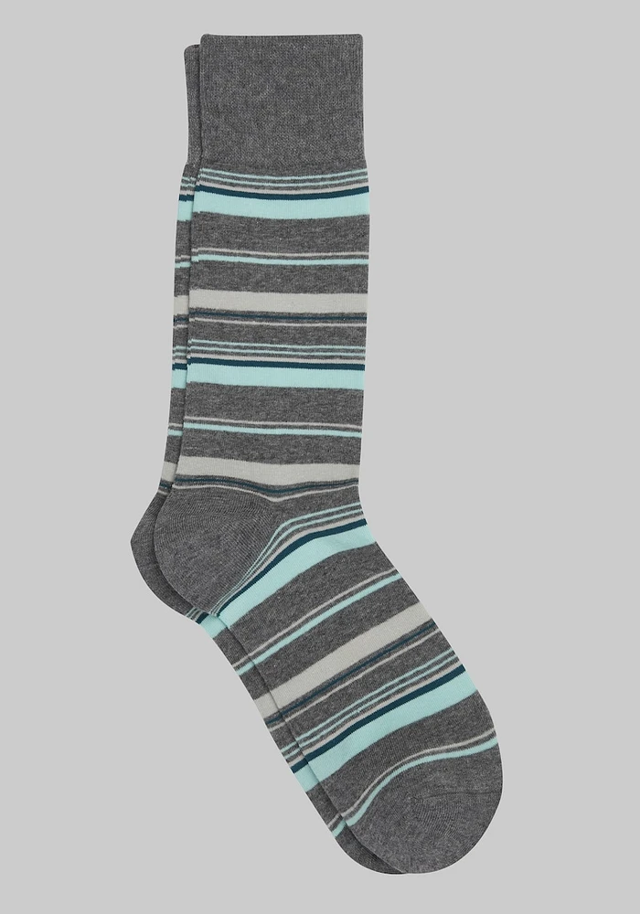 Men's Jos. A. Bank Stripe Socks at Bank, Mid Calf