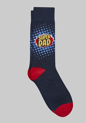 JoS. A. Bank Men's Super Dad Socks, Navy, Mid Calf