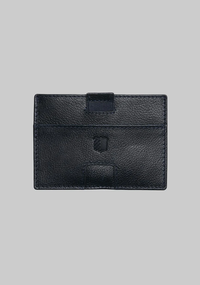 Men's Card Case With Pull Tab, Navy, One Size