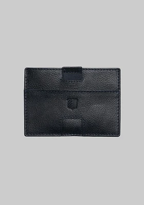 Men's Card Case With Pull Tab, Navy, One Size