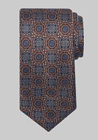 Men's Reserve Collection Overlay Medallion Tie, Rust, One Size