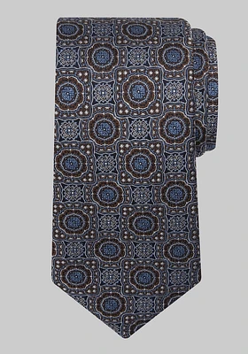 JoS. A. Bank Men's Reserve Collection Overlay Medallion Tie - Long, Brown, LONG