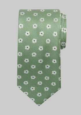 Men's Daisy Tie, Green, One Size