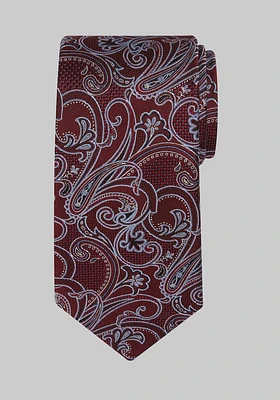 Men's Reserve Collection Paisley Tie, Burgundy, One Size