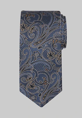 Men's Reserve Collection Paisley Tie, Blue, One Size