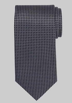 JoS. A. Bank Men's Traveler Collection Micro Check Tie, Black, One Size