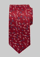 JoS. A. Bank Men's Traveler Collection Botanical Floral Tie, Red, One Size