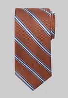 JoS. A. Bank Men's Reserve Collection Two Lane Stripe Tie, Orange, One Size