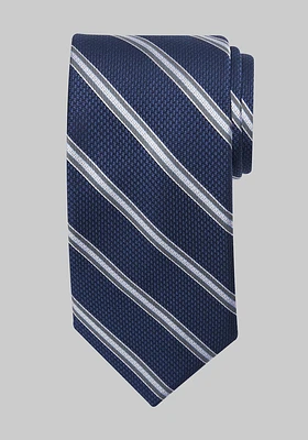 Men's Reserve Collection Two Lane Stripe Tie, Navy, One Size
