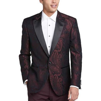 egara blue jacquard dinner jacket tux