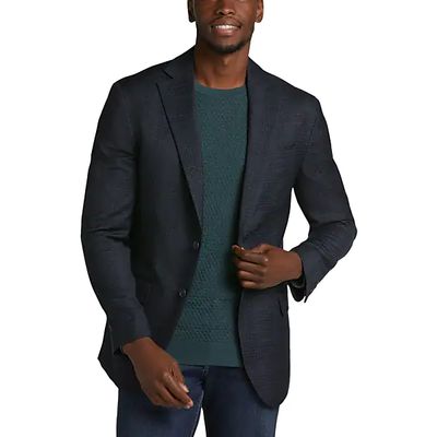Awearness Kenneth Cole Men's Sport Coat Navy Plaid