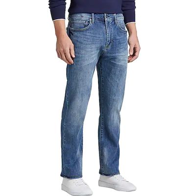 Joseph Abboud Men's River Athletic Fit Jeans Medium Blue Wash