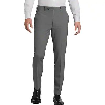 Calvin Klein Men's Jayden Skinny Fit Stretch Dress Pant Light Gray