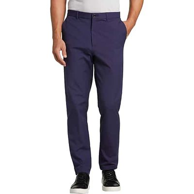 Lauren By Ralph Lauren Men's Norton Classic Fit Stretch Dress Pants Navy