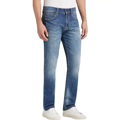 Joseph Abboud Men's Blue Medium Wash Slim Fit Jeans