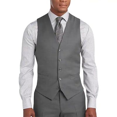 Joseph Abboud Gray Modern Fit Men's Suit Separates Vest